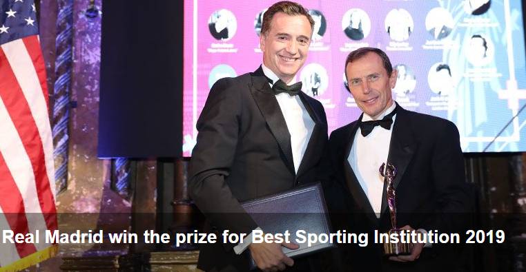 致力公益慈善、促进体育价值观，皇马获2019最佳体育机构奖