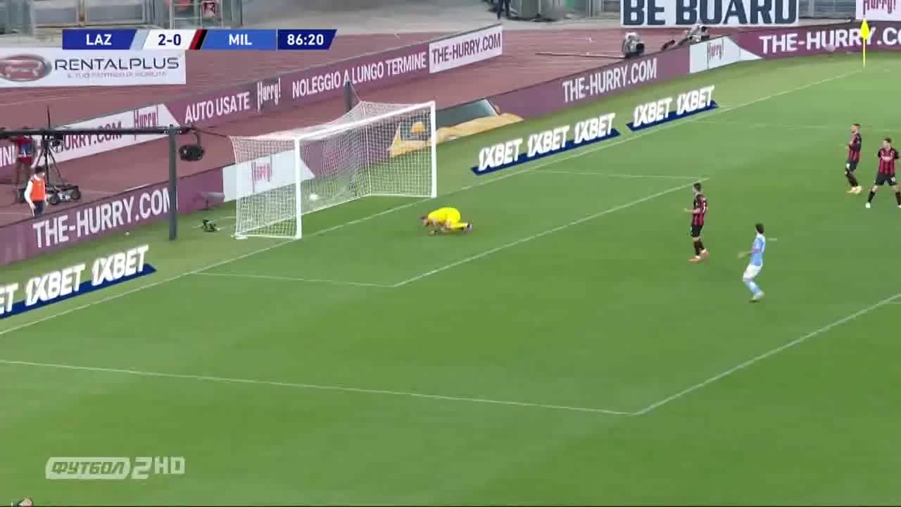 【进球视频】米兰3球落后 因莫比莱抽射锁定胜局