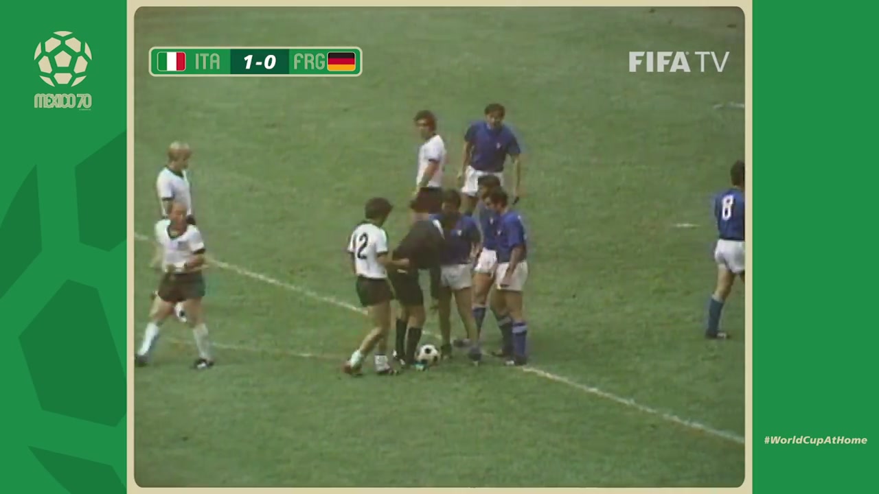 风格激荡！1970年世界杯半决赛意大利4-3西德