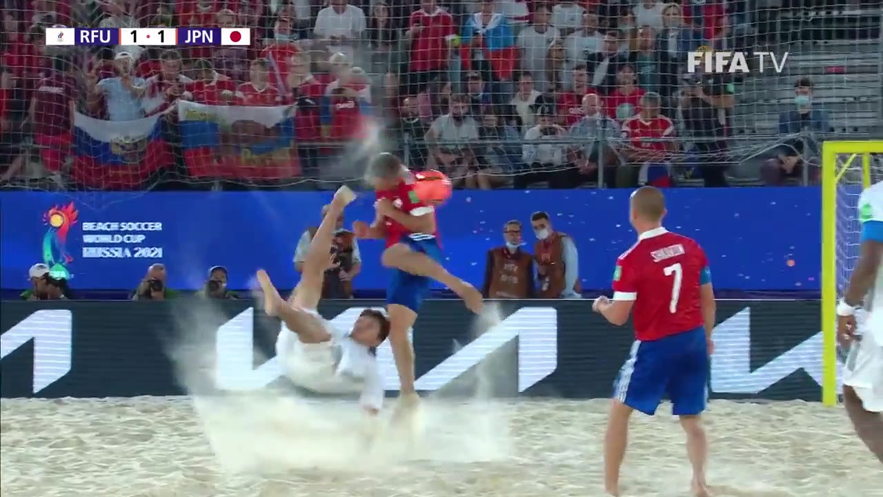 沙滩足球世界杯决赛 日本2-5不敌俄罗斯无缘冠军