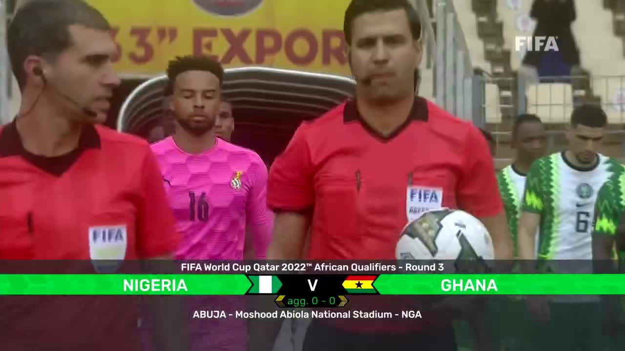 【集锦】世预赛-加纳总比分1-1尼日利亚靠客场进球数晋级