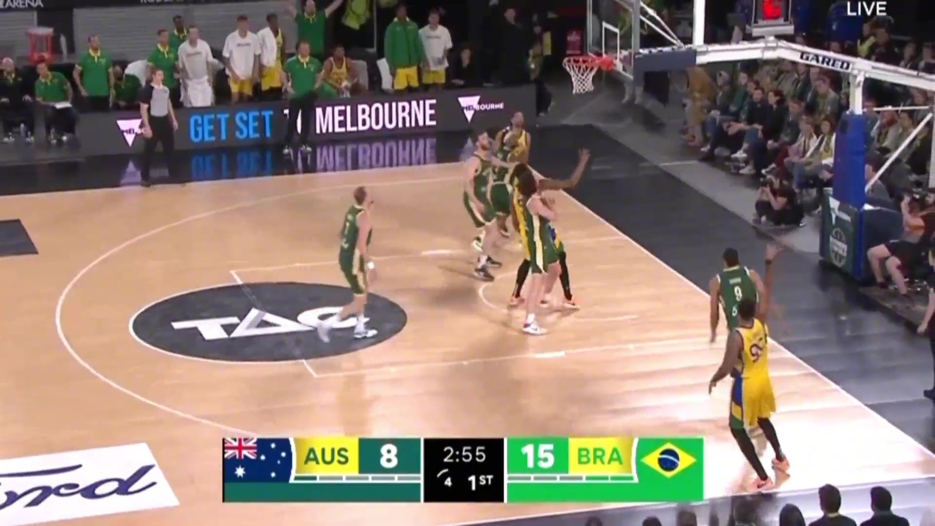 这么看巴西是真强啊！有10个NBA球员的澳大利亚竟不敌巴西