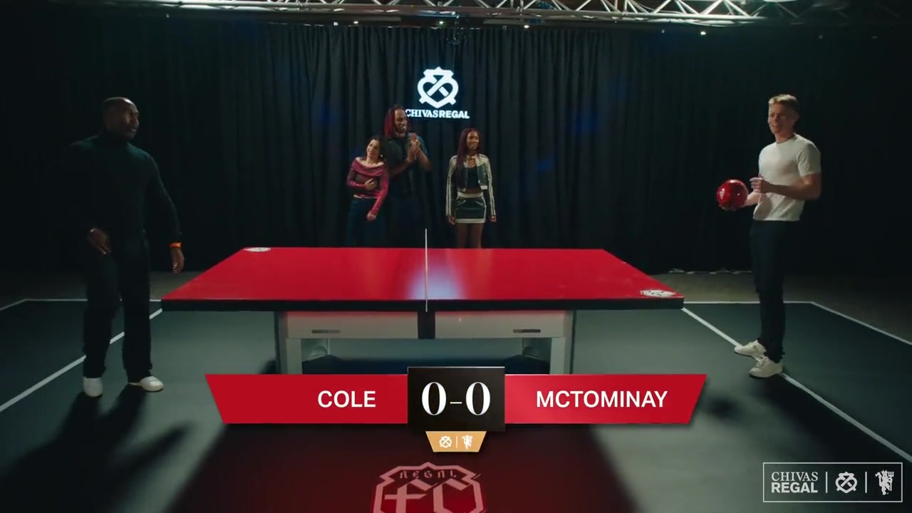 安迪科尔VS麦克托米奈打乒乓足球，谁能赢？