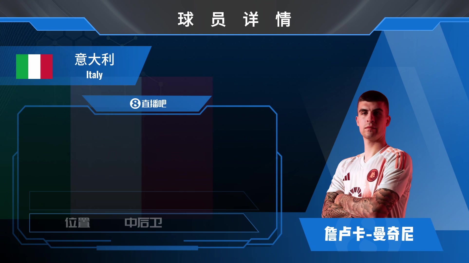 球员集锦：脾气火爆不失沉稳！罗马的后防支柱曼奇尼