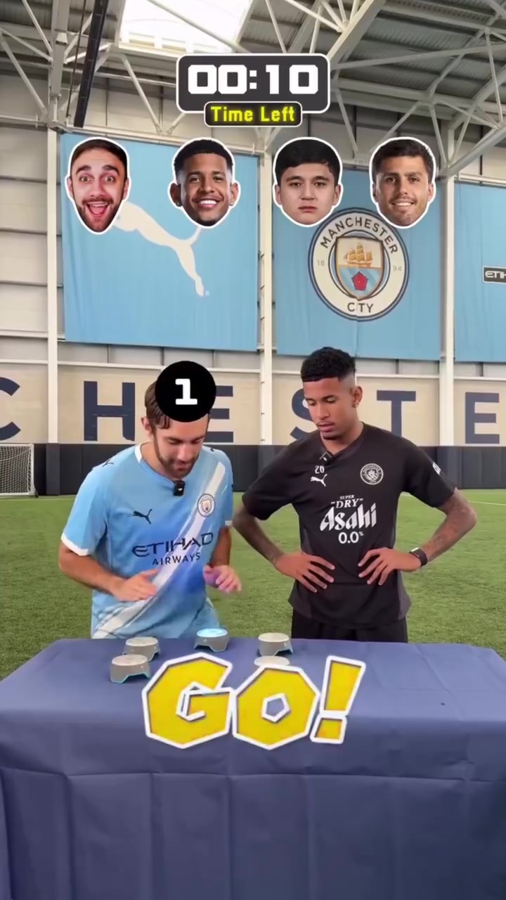 罗德里认真了！曼城球员的反应力挑战！谁能战胜这个博主？