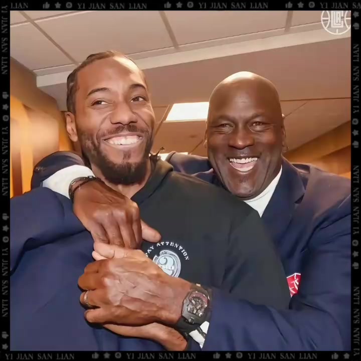 惺惺相惜！名场面：见到小卡以后，笑得合不拢嘴的乔丹！